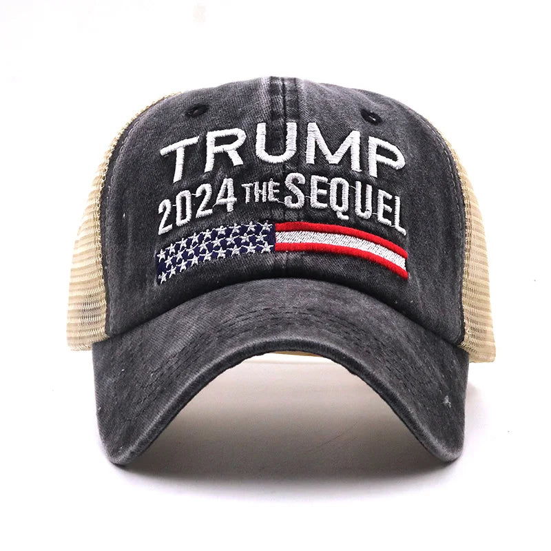 Trump 2024 Black Trucker Hat