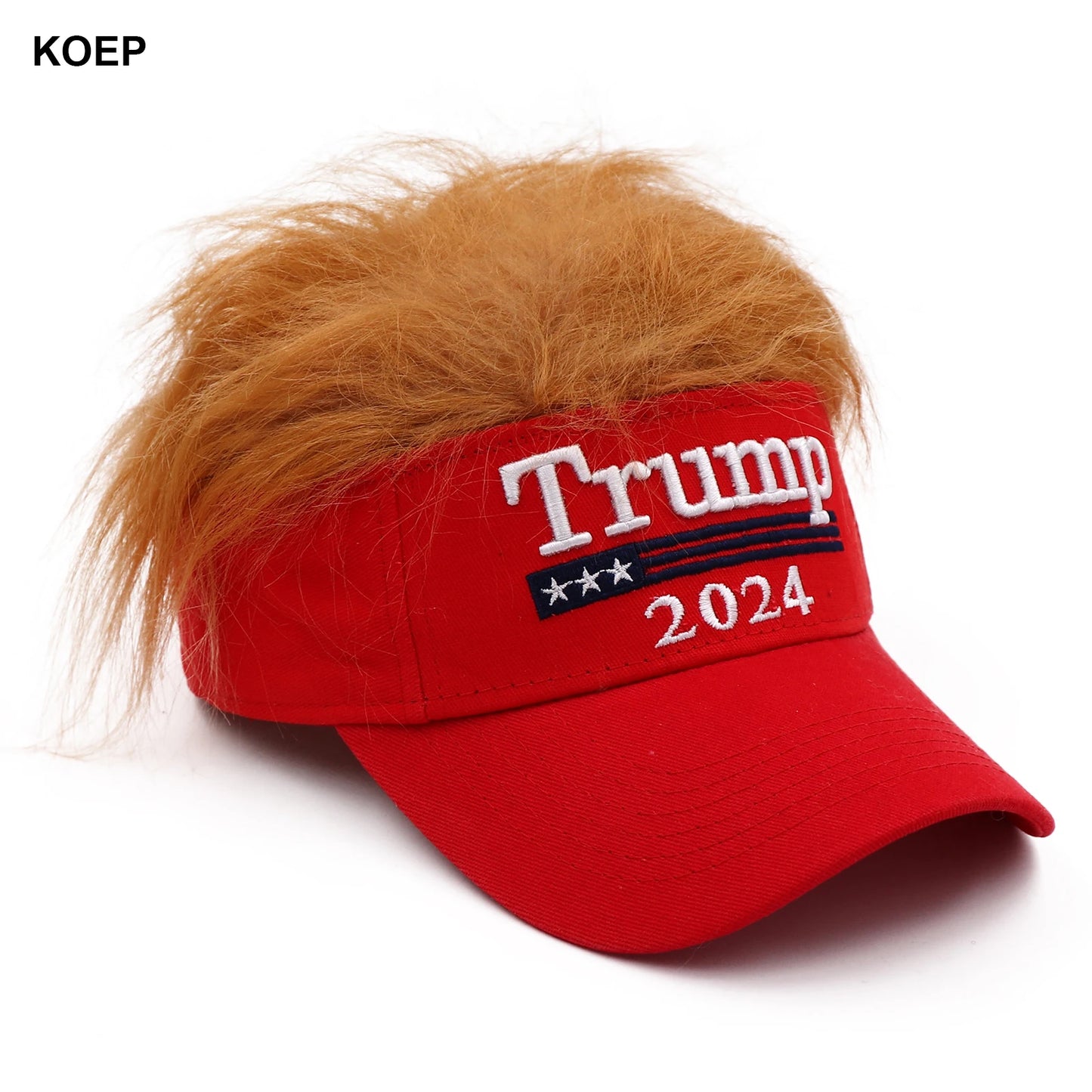 Trump 2024 Orange Hair Rally Hat