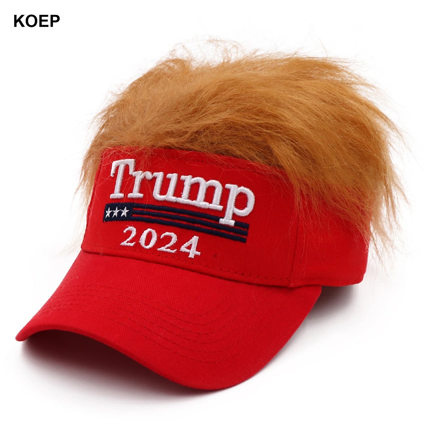 Trump 2024 Orange Hair Rally Hat