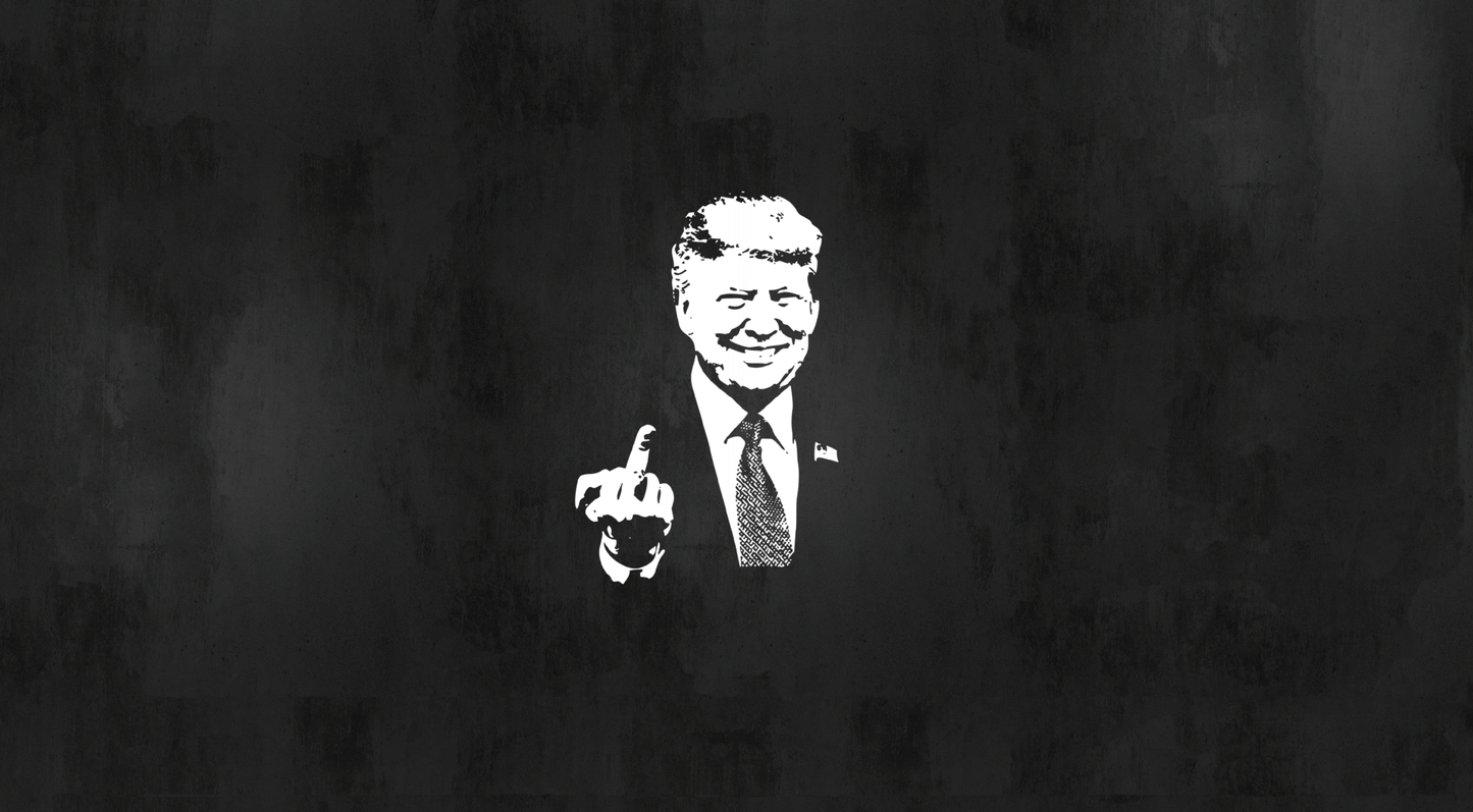 Trump 2024 - Trump Middle Finger - Flag