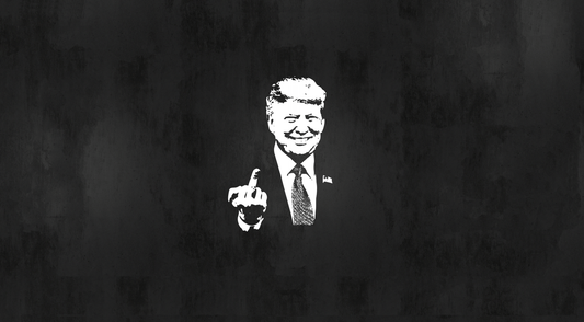 Trump 2024 - Trump Middle Finger - Bumper Sticker