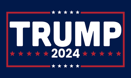 Trump 2024 - Trump 2024 Blue - Yard Sign Double Sided